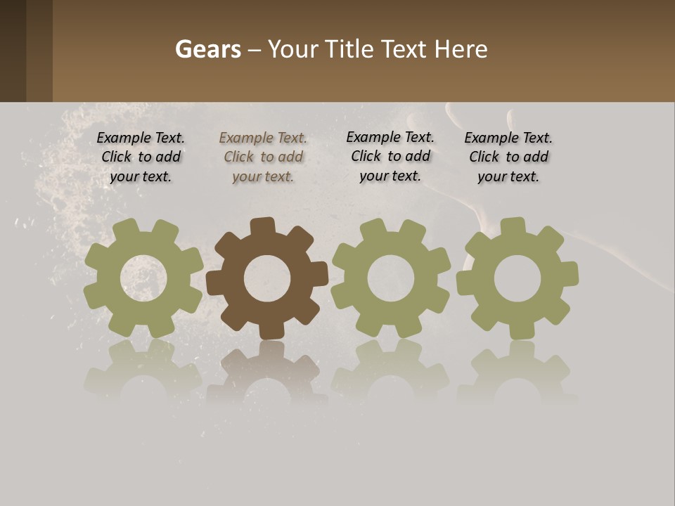 Cool White Switch PowerPoint Template