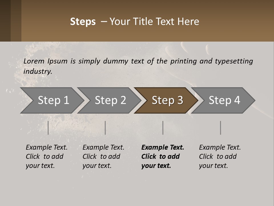 Cool White Switch PowerPoint Template