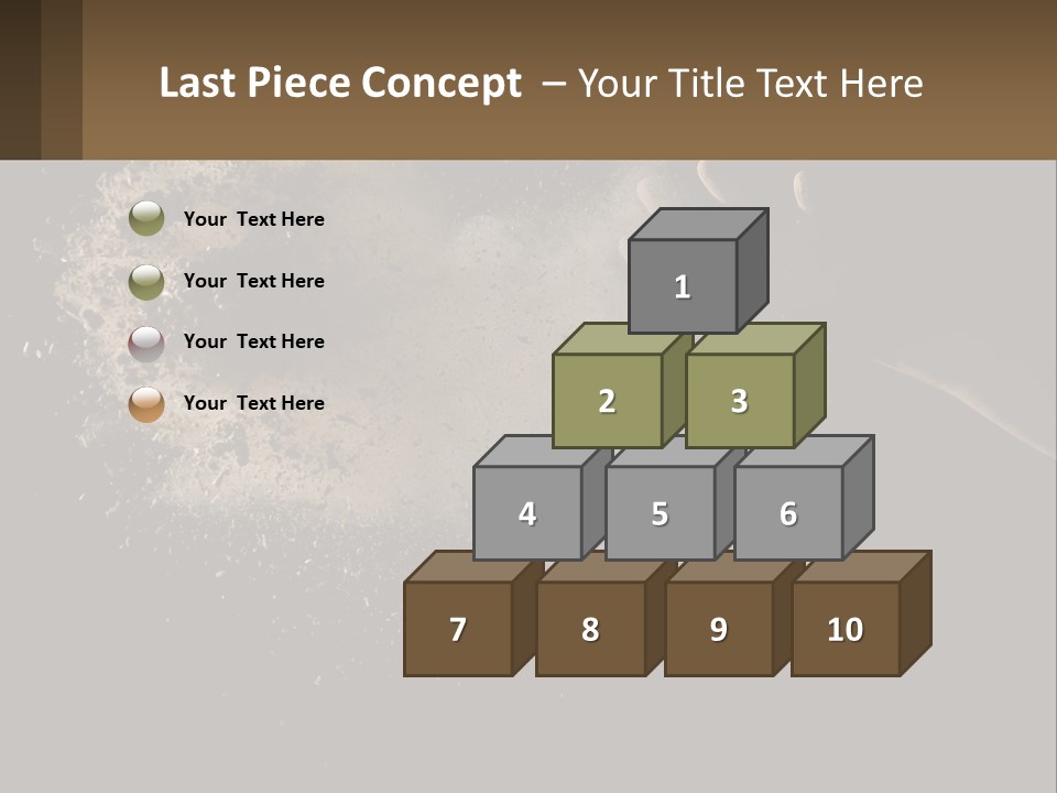 Cool White Switch PowerPoint Template