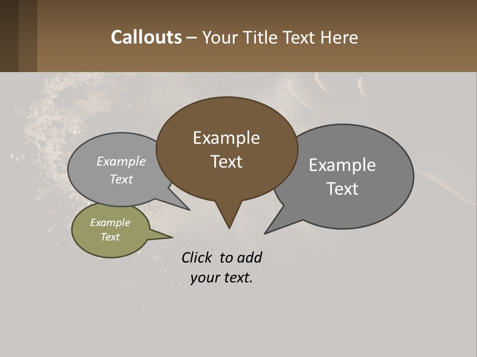 Cool White Switch PowerPoint Template
