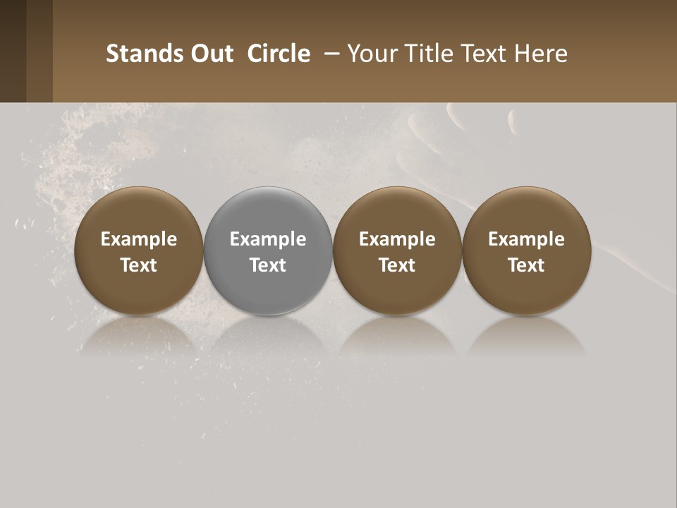 Cool White Switch PowerPoint Template