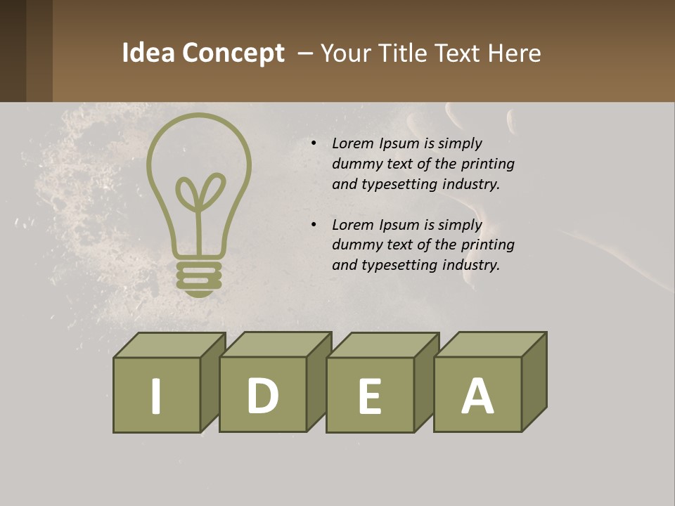 Cool White Switch PowerPoint Template