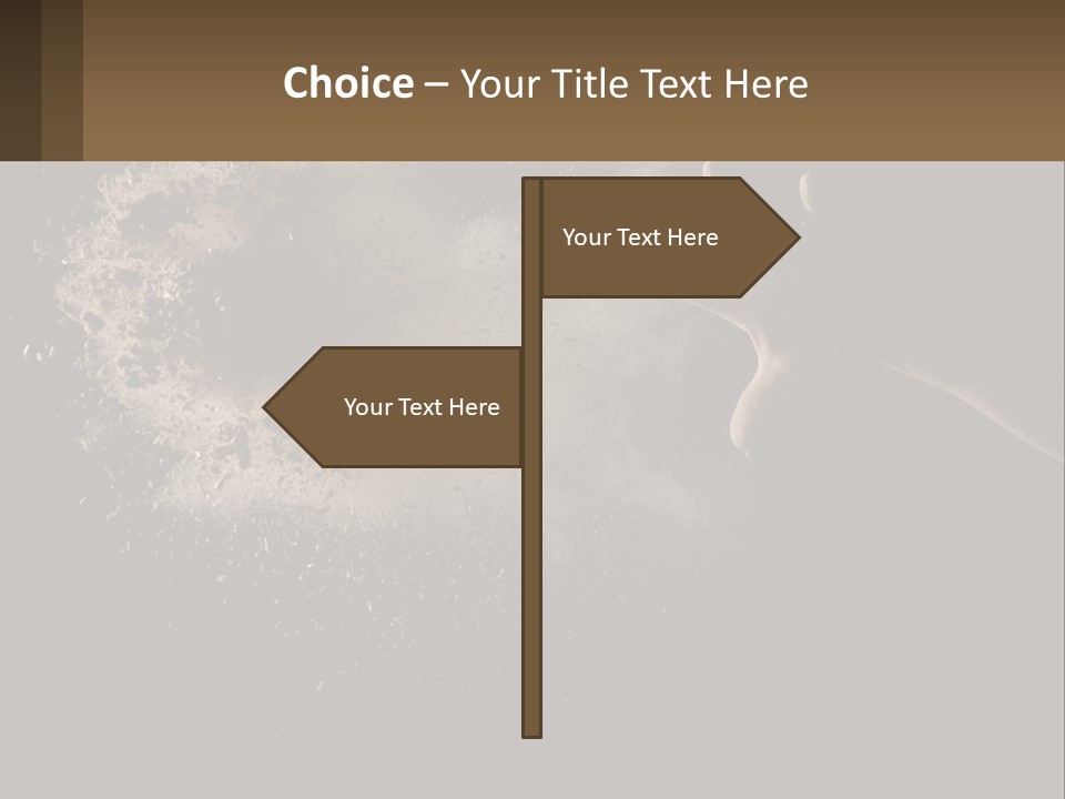 Cool White Switch PowerPoint Template