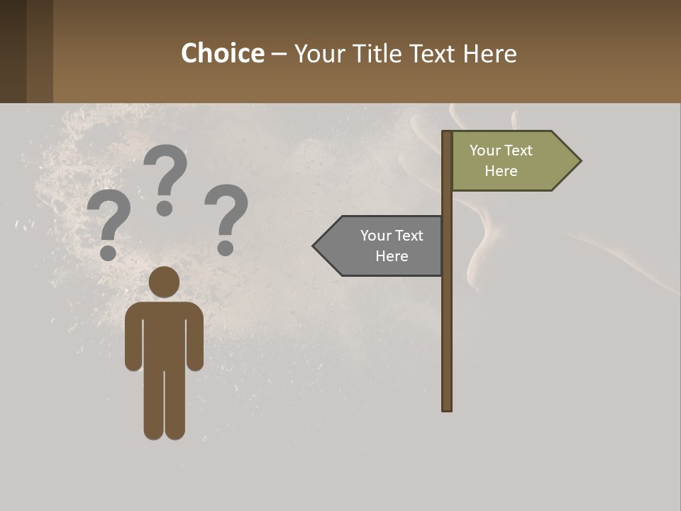 Cool White Switch PowerPoint Template