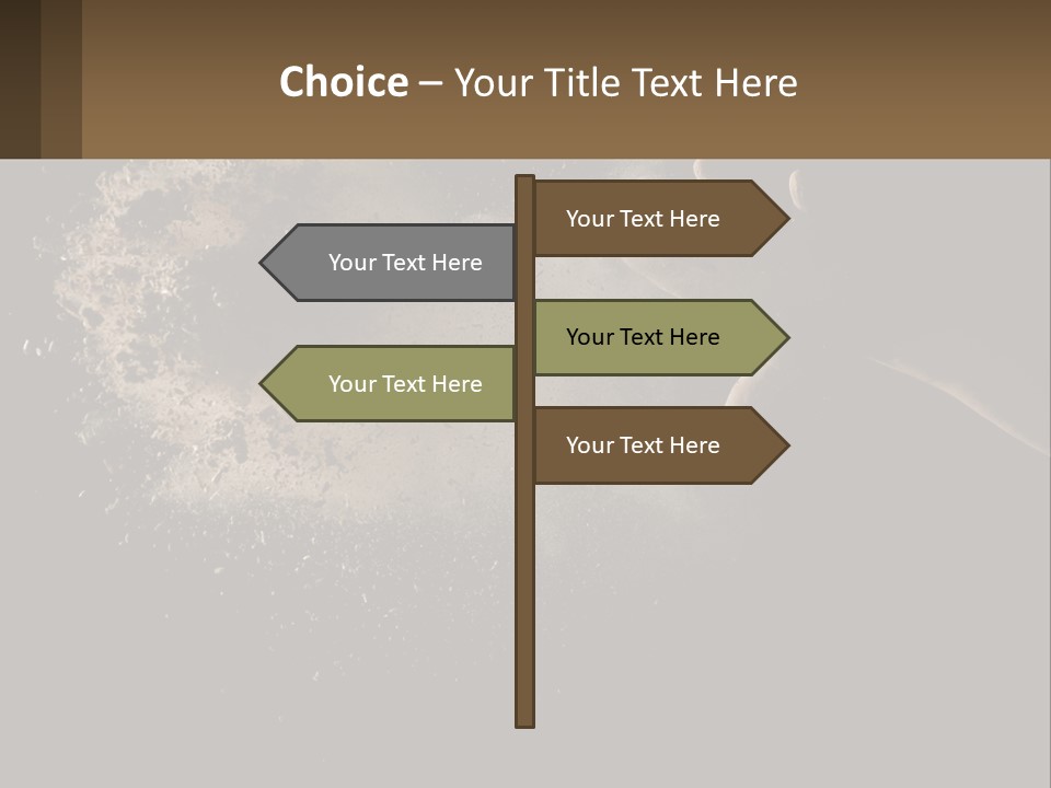 Cool White Switch PowerPoint Template