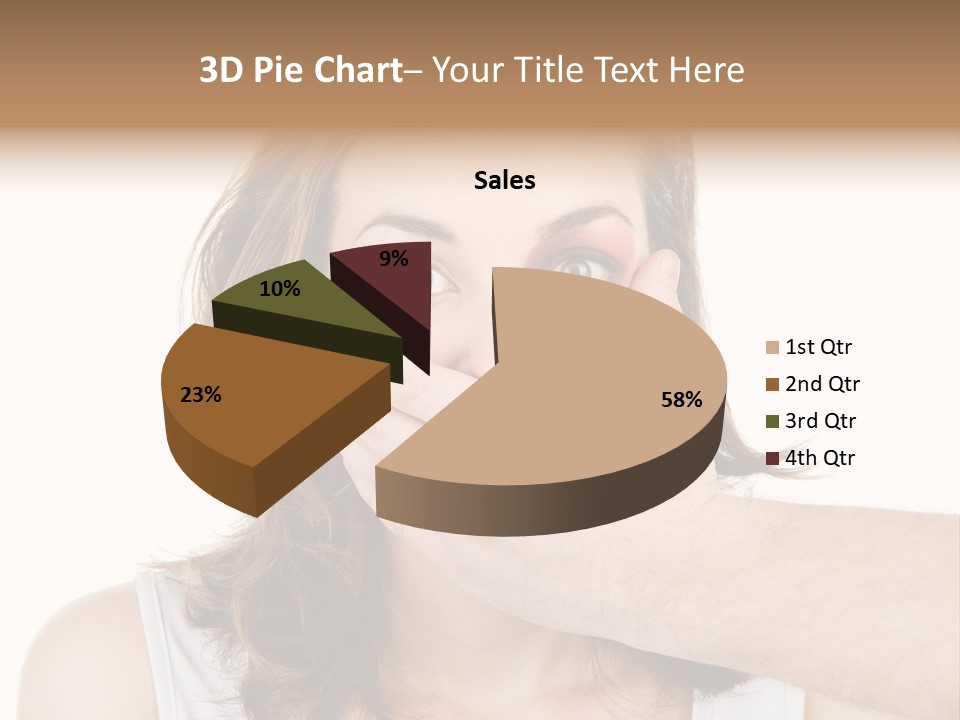 White Climate Conditioner PowerPoint Template