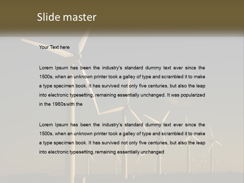 Cold Cool Equipment PowerPoint Template