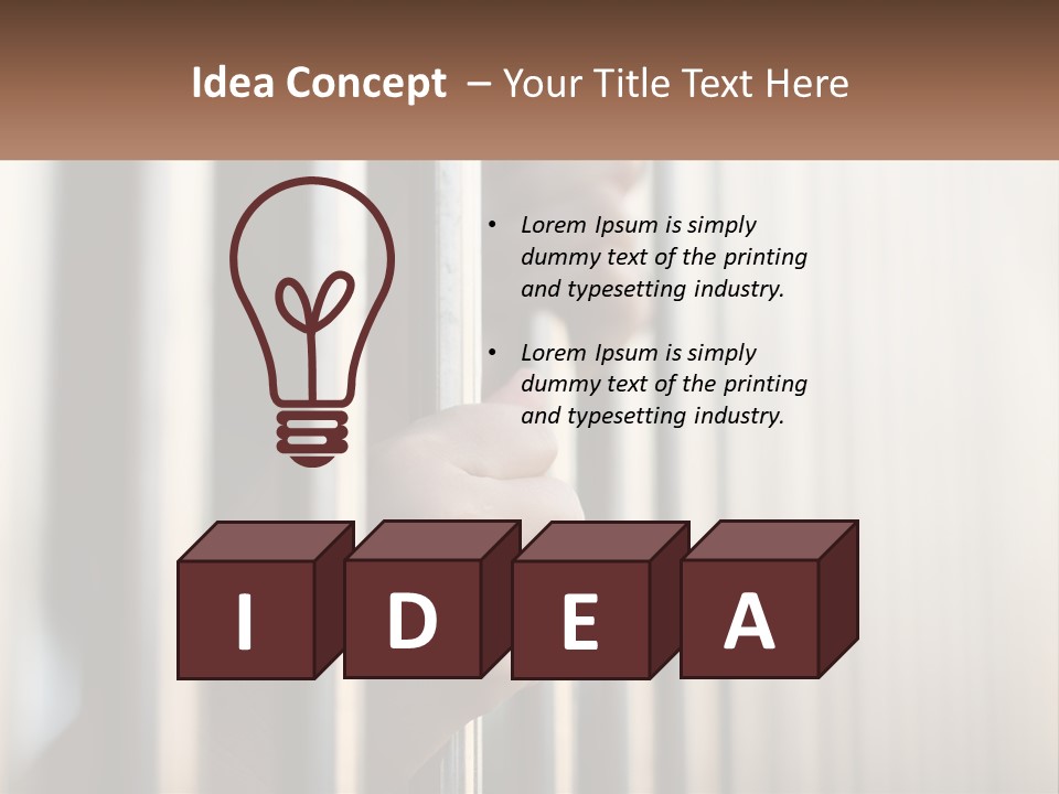 Power Home Switch PowerPoint Template