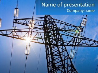 Electricity Cool Industry PowerPoint Template