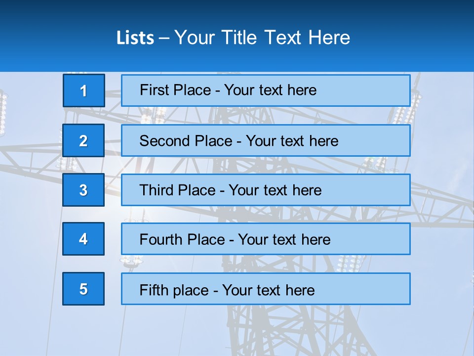 Electricity Cool Industry PowerPoint Template