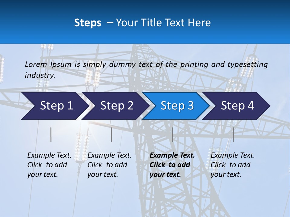 Electricity Cool Industry PowerPoint Template
