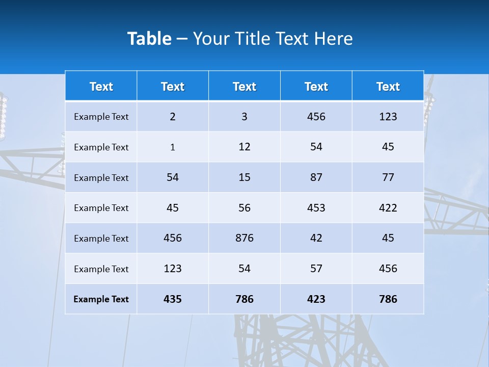 Electricity Cool Industry PowerPoint Template