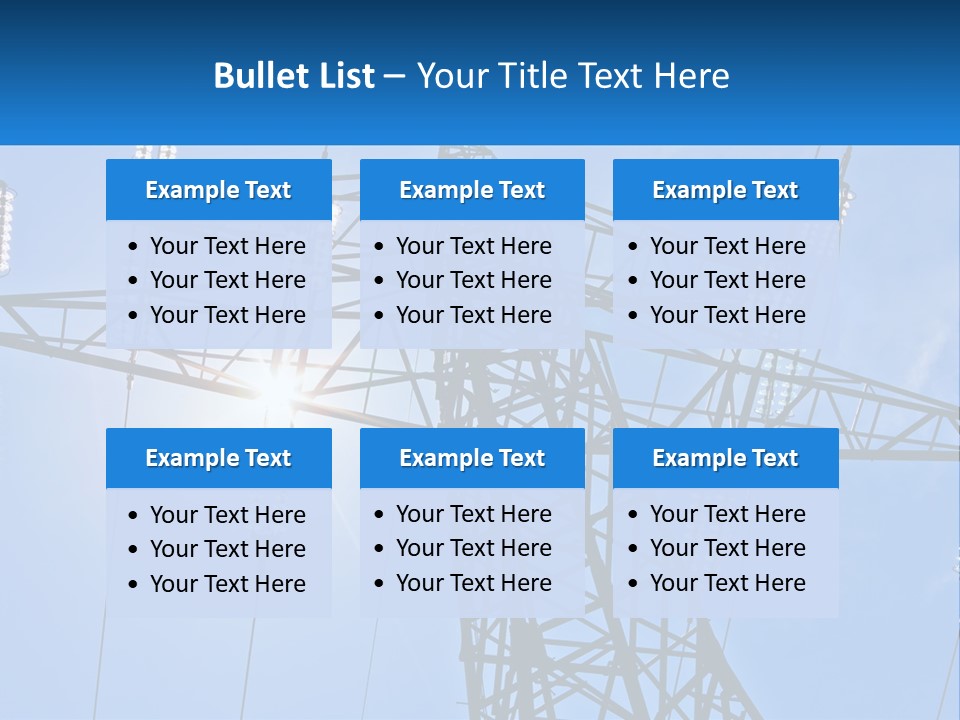 Electricity Cool Industry PowerPoint Template