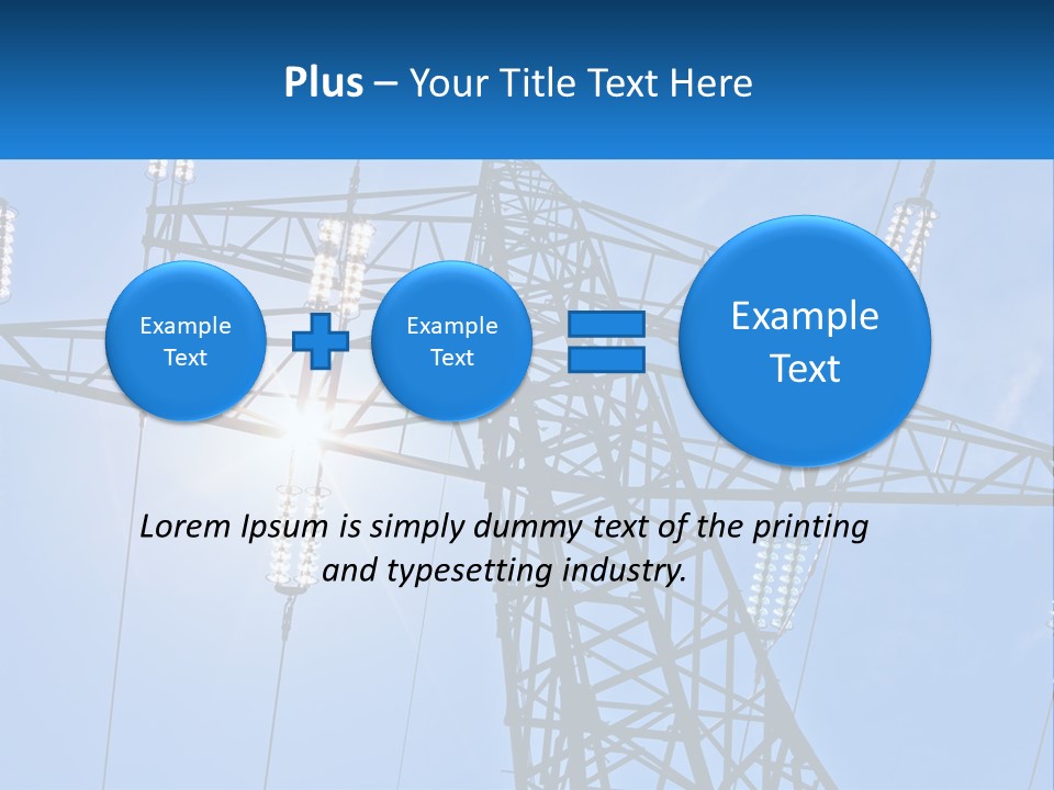 Electricity Cool Industry PowerPoint Template