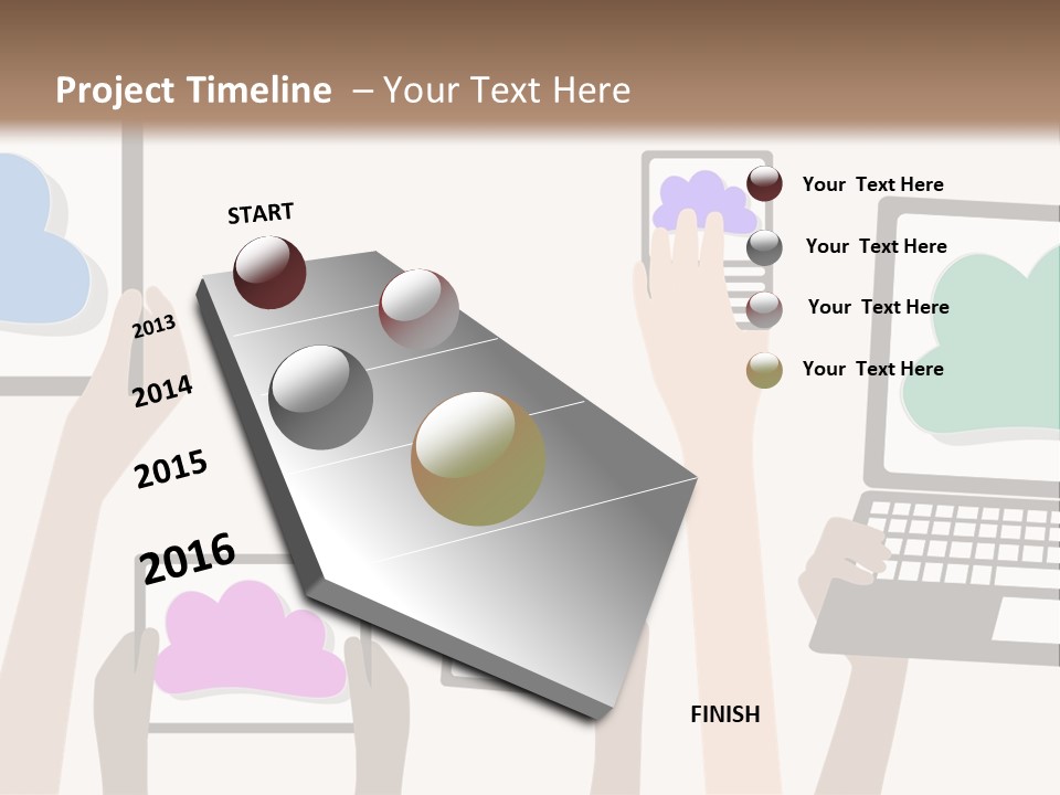 Heat Conditioner House PowerPoint Template