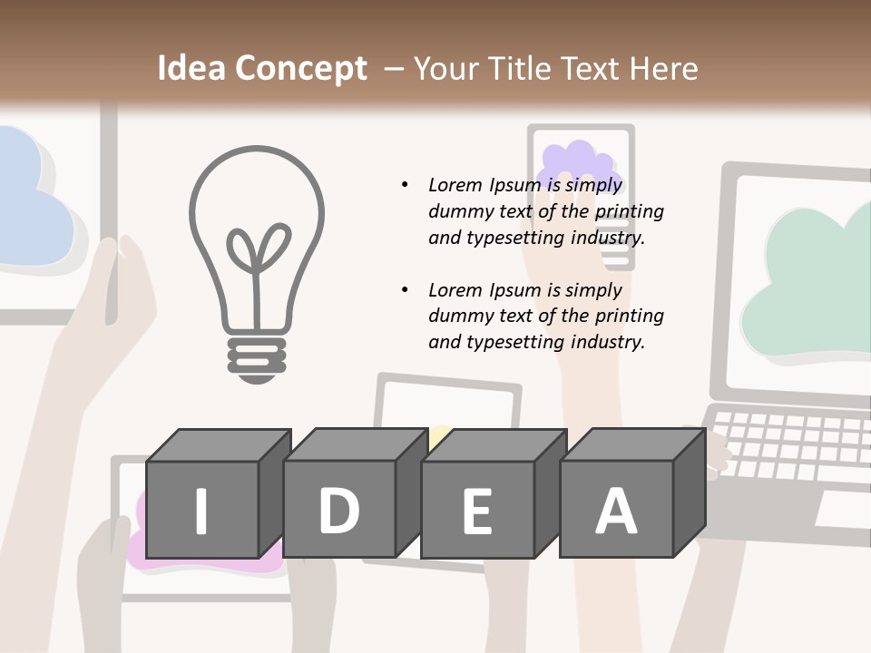 Heat Conditioner House PowerPoint Template