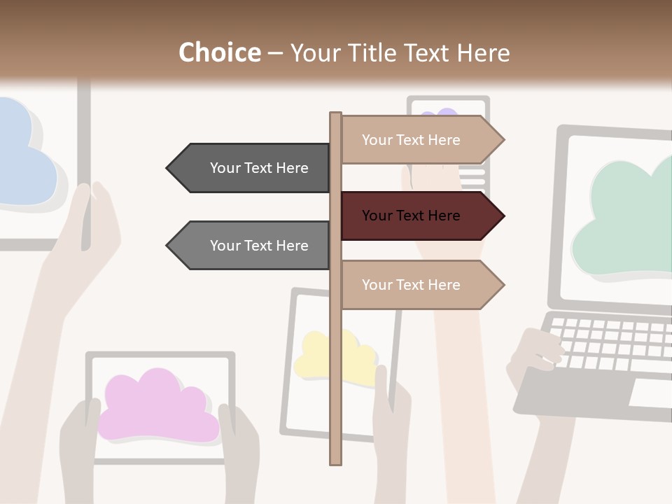 Heat Conditioner House PowerPoint Template
