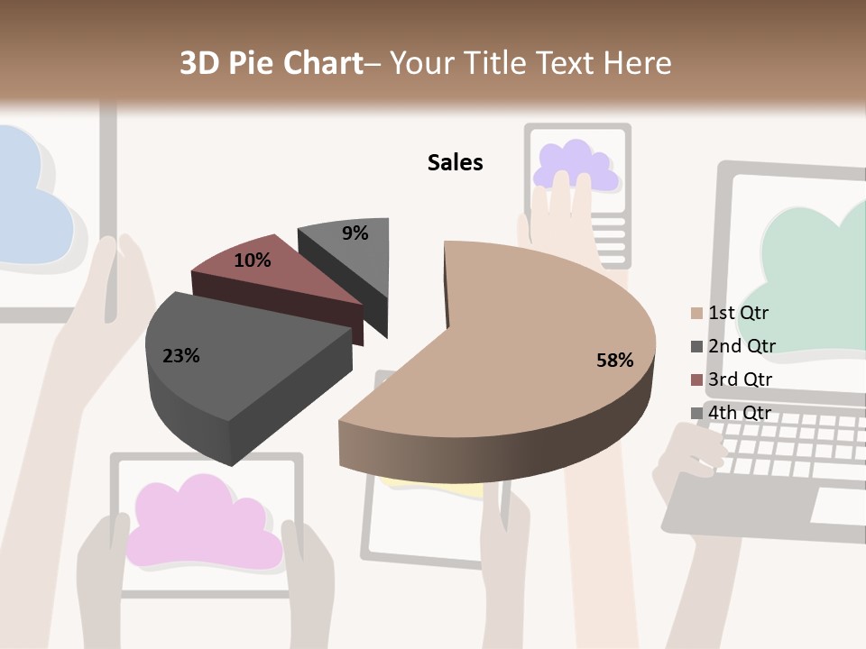Heat Conditioner House PowerPoint Template