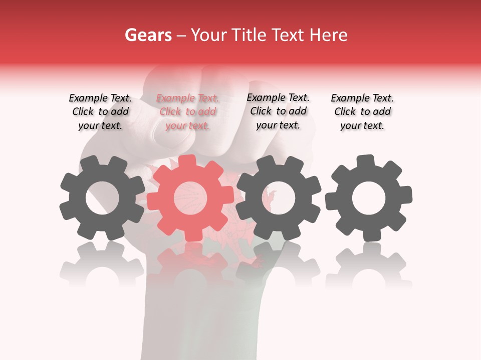 White Condition Energy PowerPoint Template