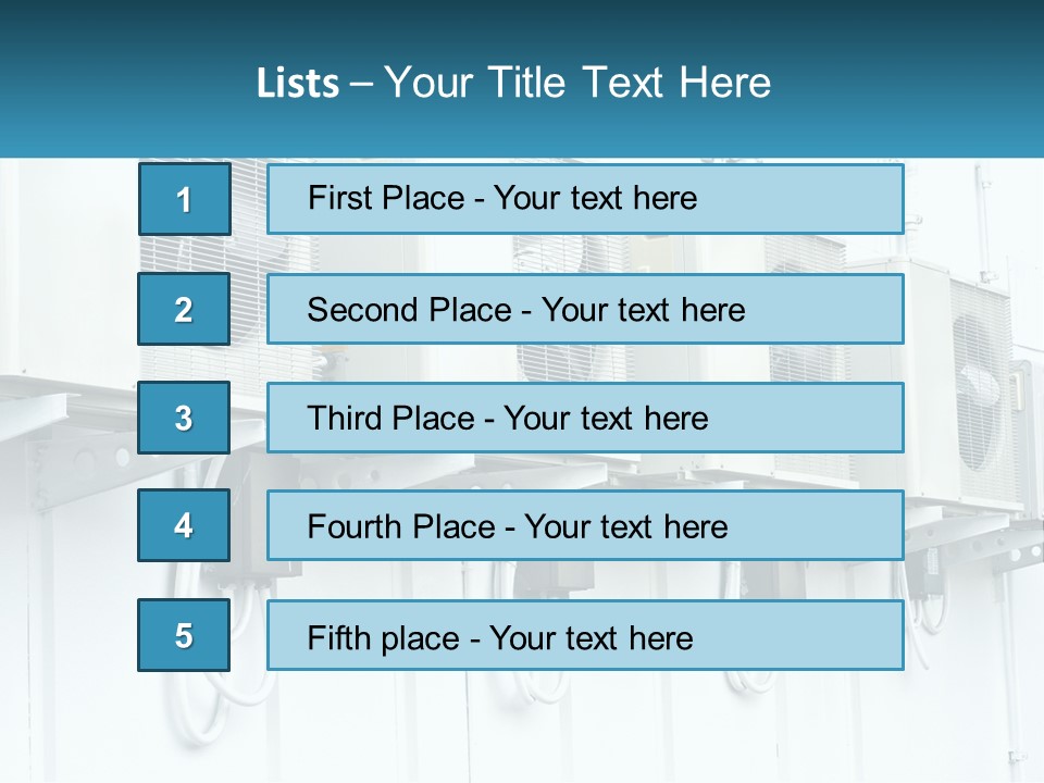 Equipment Unit Switch PowerPoint Template