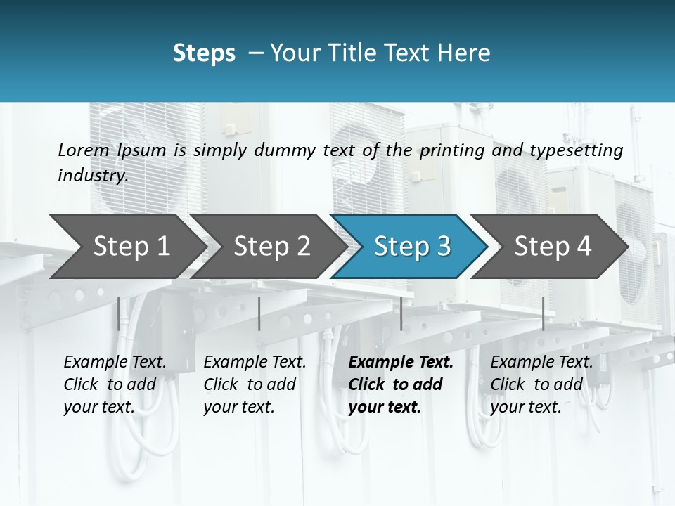 Equipment Unit Switch PowerPoint Template