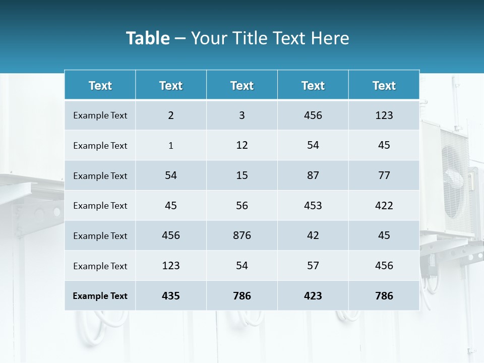 Equipment Unit Switch PowerPoint Template