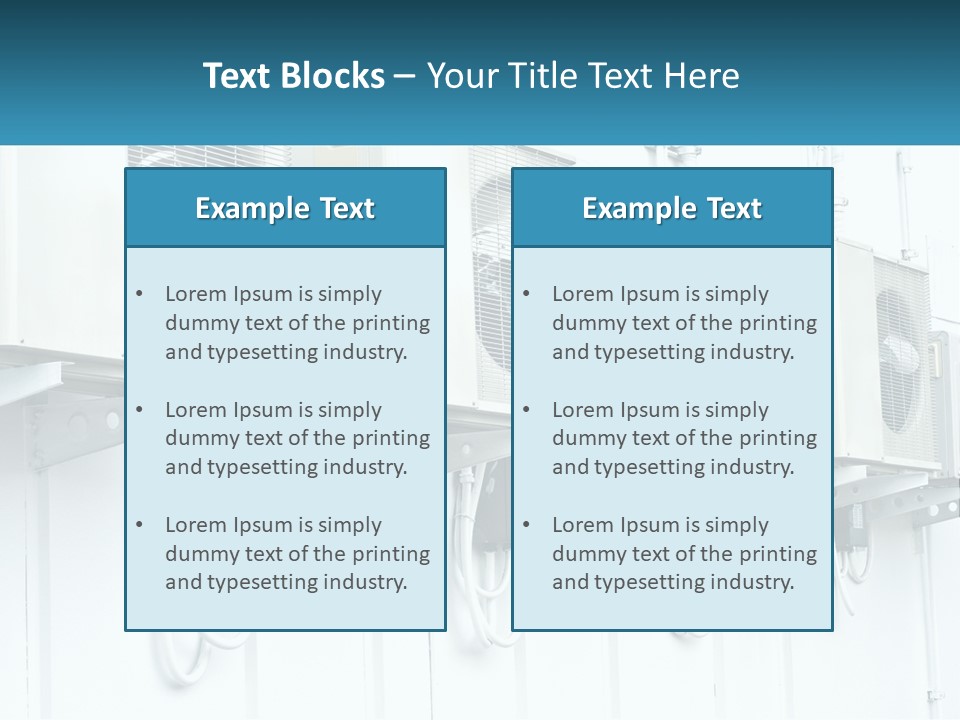 Equipment Unit Switch PowerPoint Template