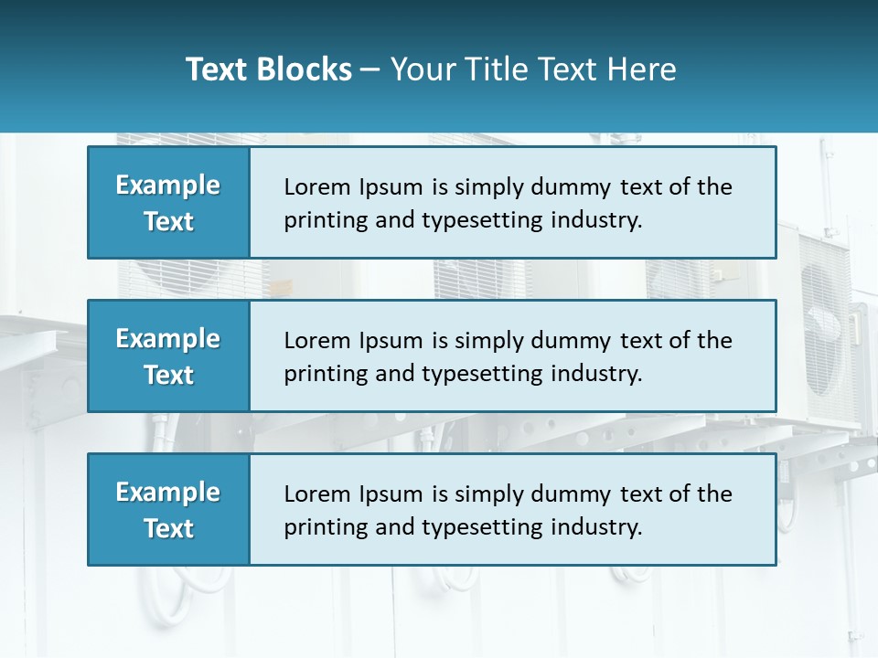 Equipment Unit Switch PowerPoint Template