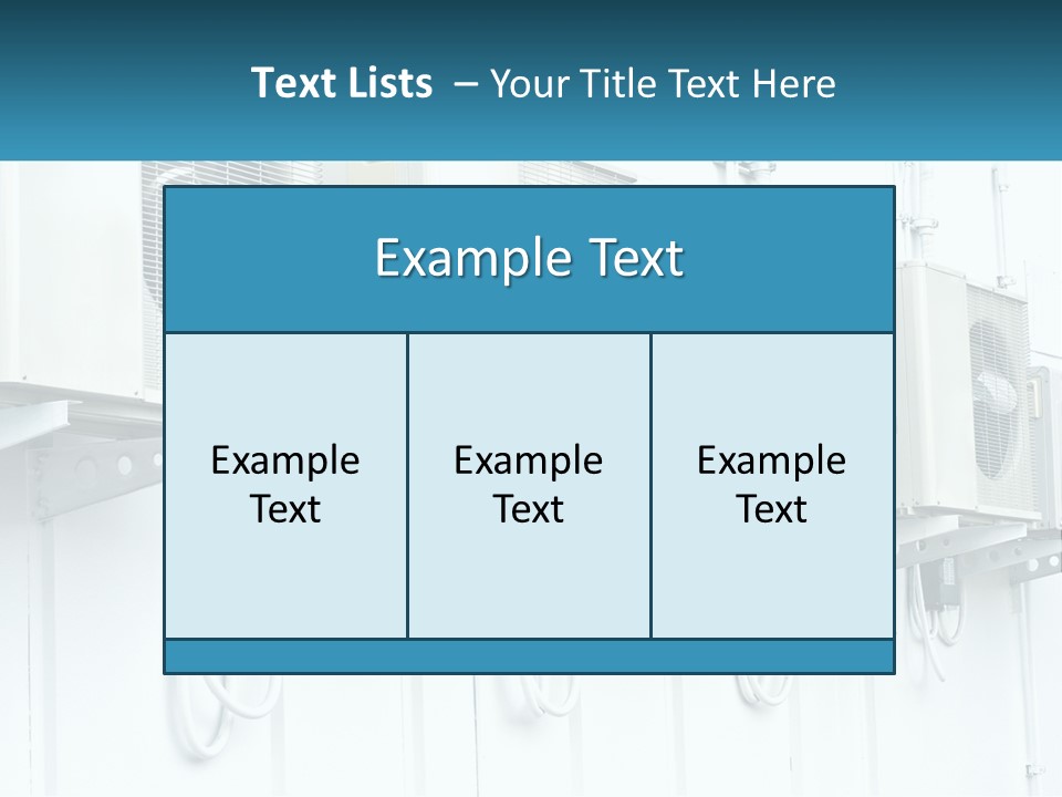 Equipment Unit Switch PowerPoint Template