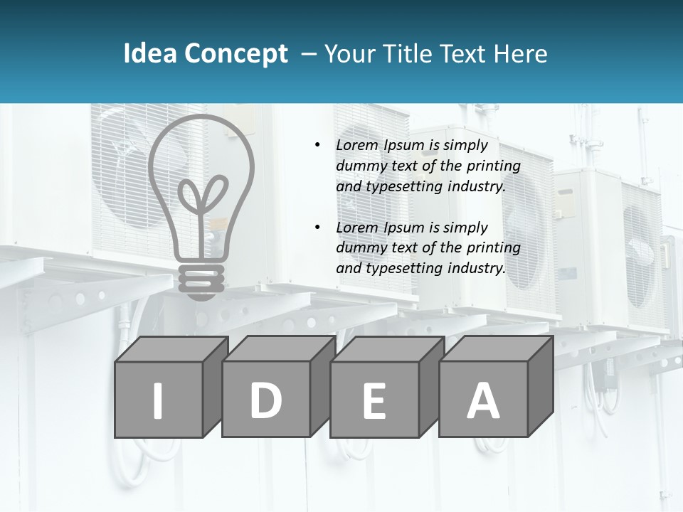 Equipment Unit Switch PowerPoint Template