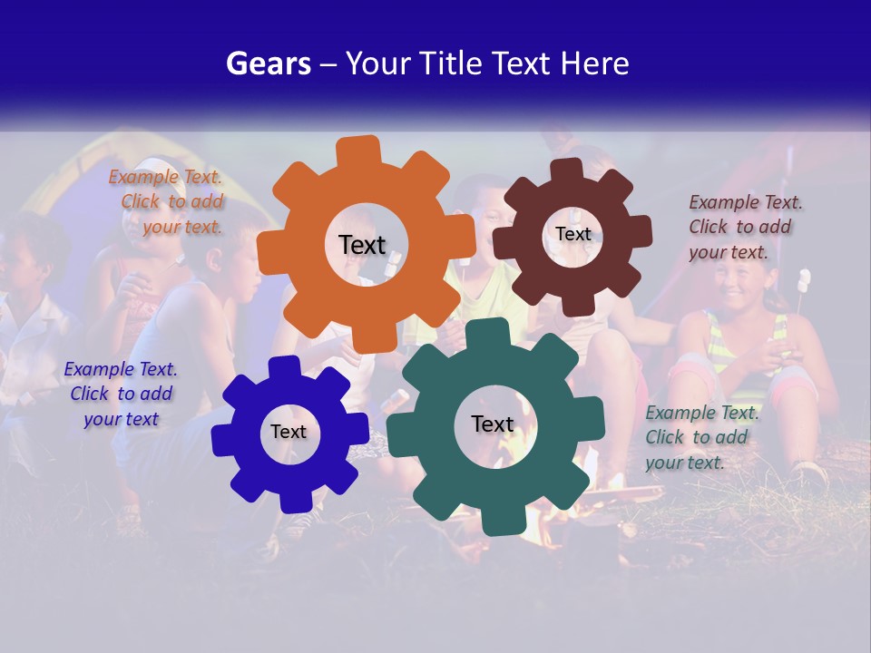 Home Cooling Cool PowerPoint Template