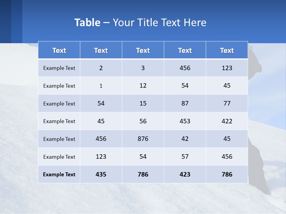 Cold Climate Cool PowerPoint Template