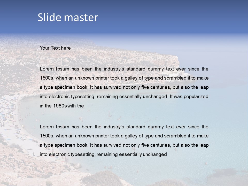 Power Cold White PowerPoint Template