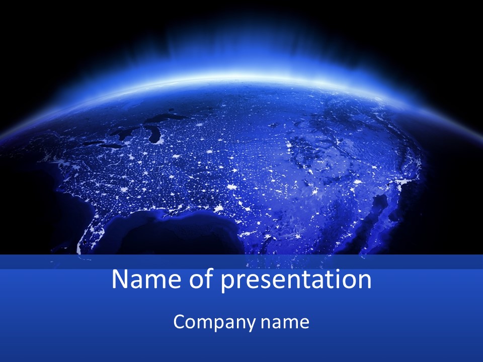 Electric Cold Temperature PowerPoint Template