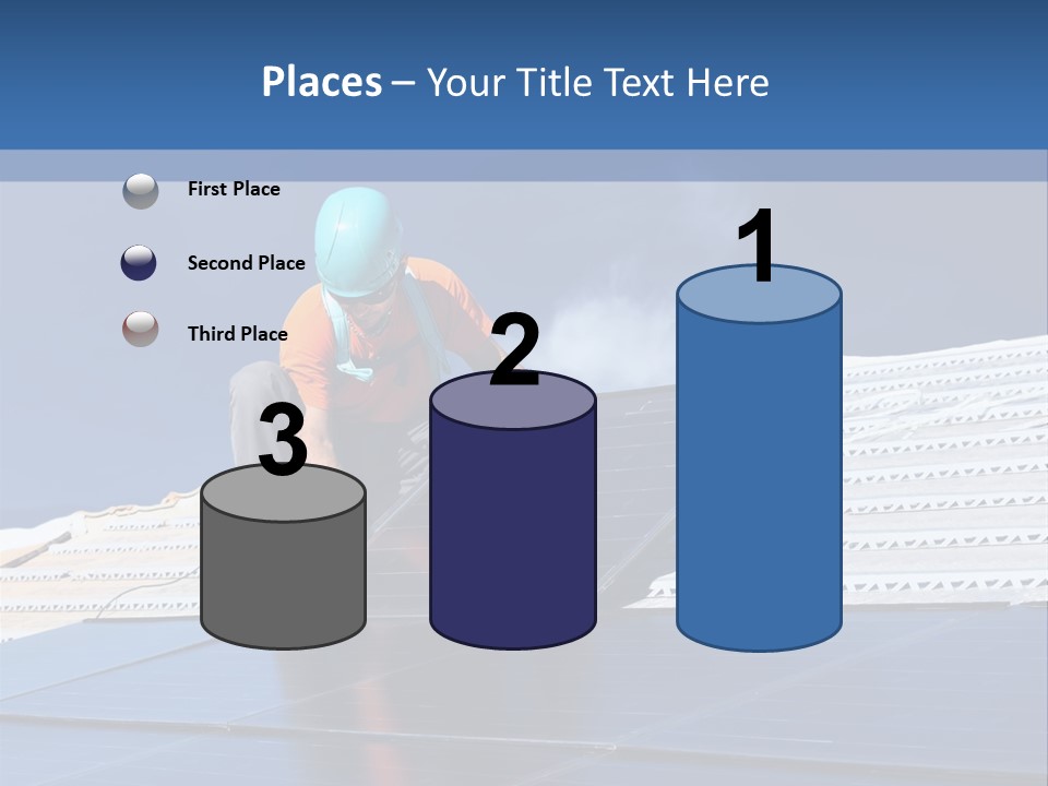 Home White Power PowerPoint Template