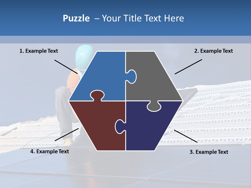 Home White Power PowerPoint Template