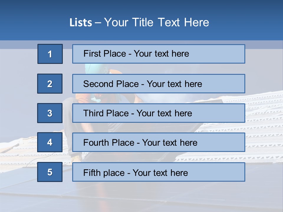 Home White Power PowerPoint Template
