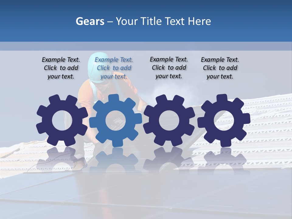 Home White Power PowerPoint Template