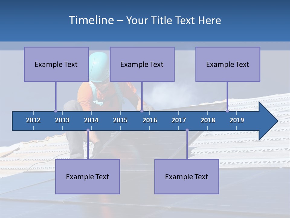 Home White Power PowerPoint Template
