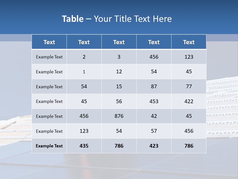 Home White Power PowerPoint Template