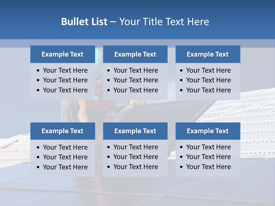 Home White Power PowerPoint Template