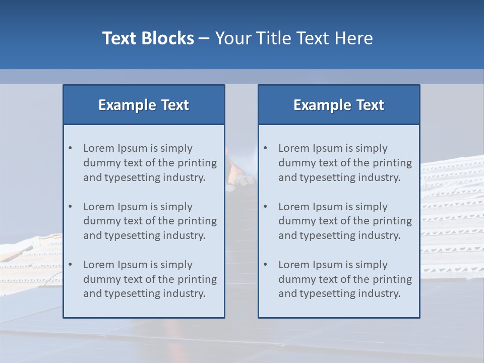 Home White Power PowerPoint Template