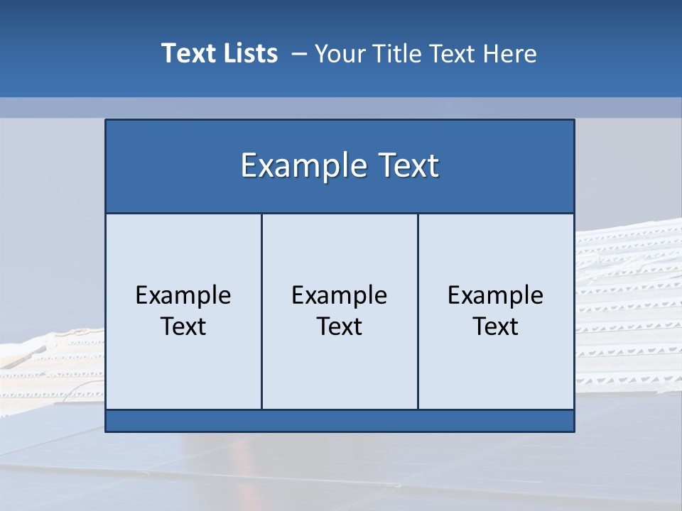 Home White Power PowerPoint Template