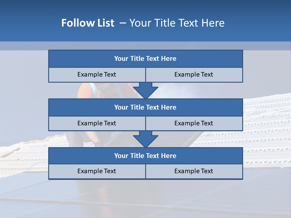 Home White Power PowerPoint Template