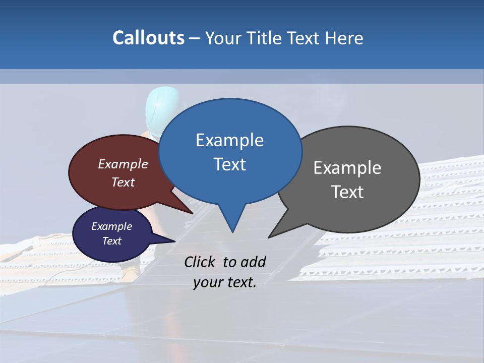 Home White Power PowerPoint Template