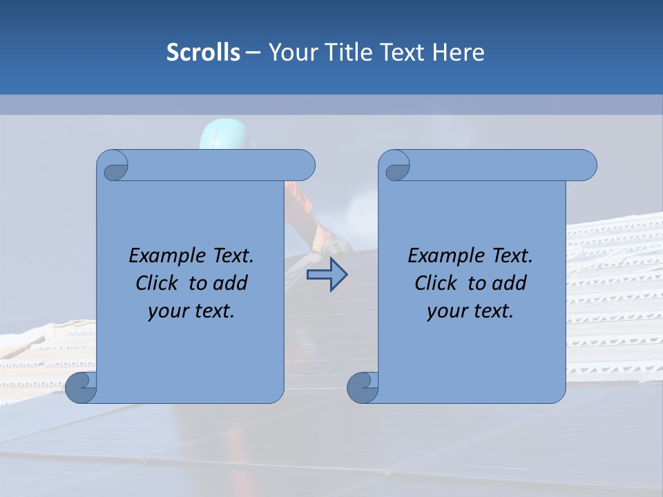 Home White Power PowerPoint Template