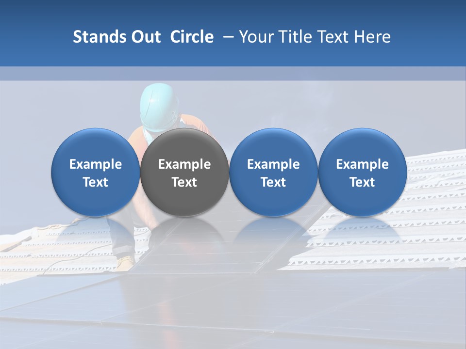 Home White Power PowerPoint Template