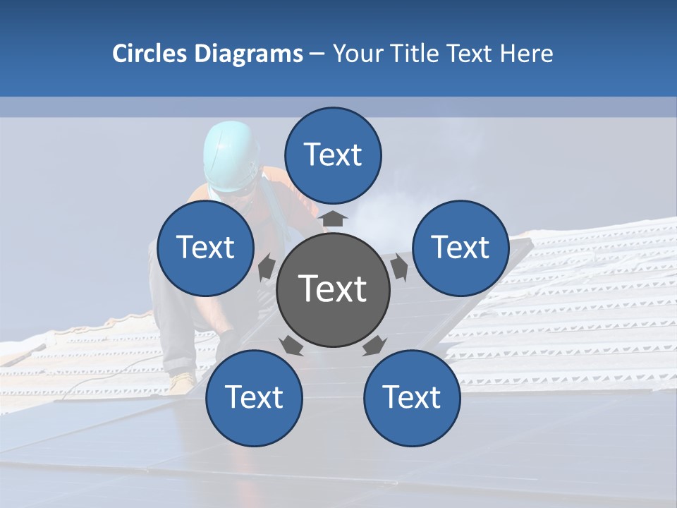 Home White Power PowerPoint Template