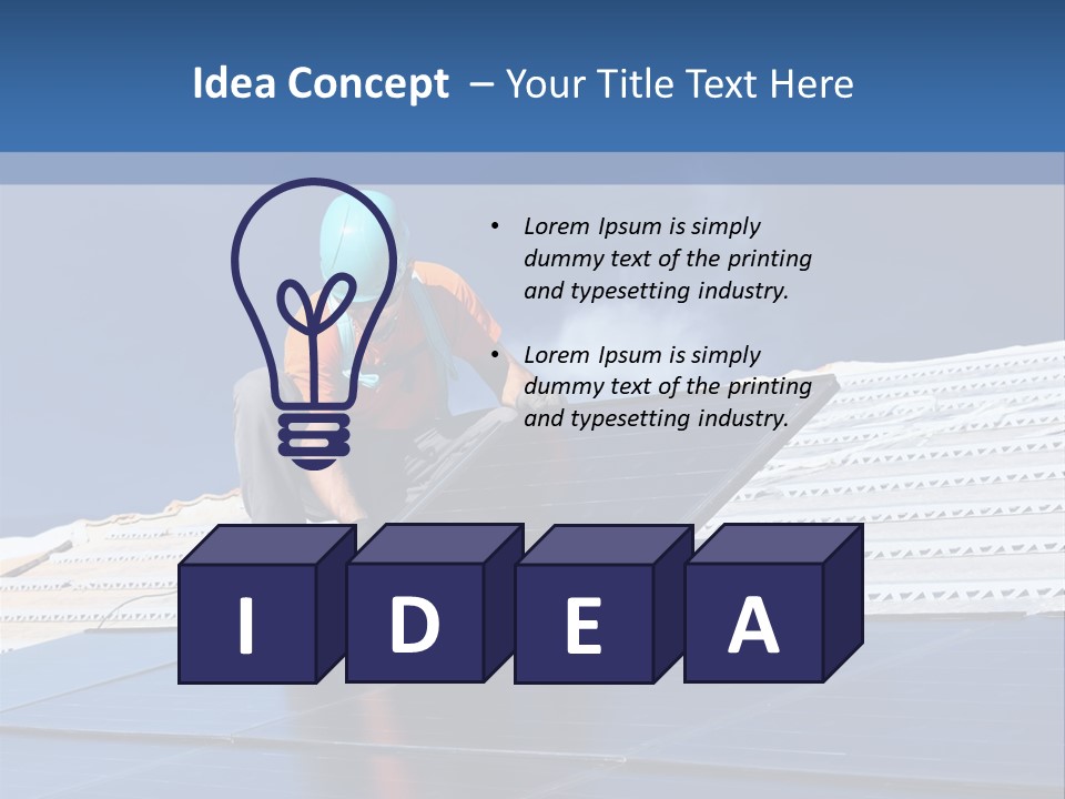 Home White Power PowerPoint Template