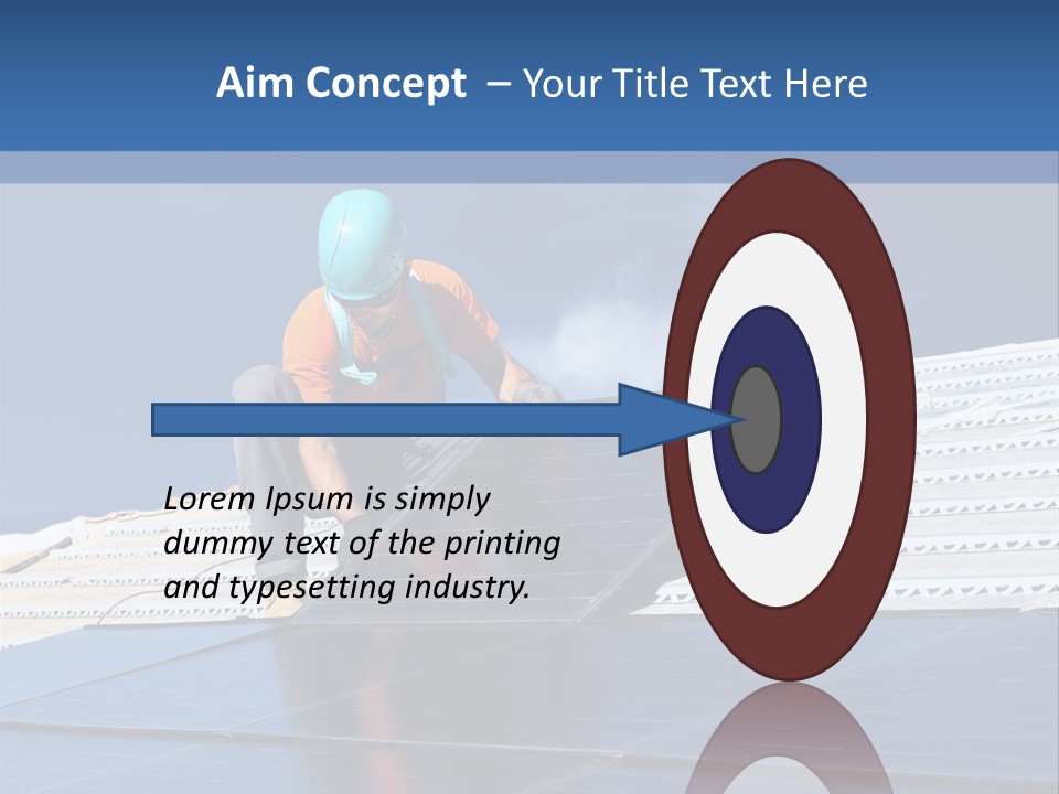 Home White Power PowerPoint Template